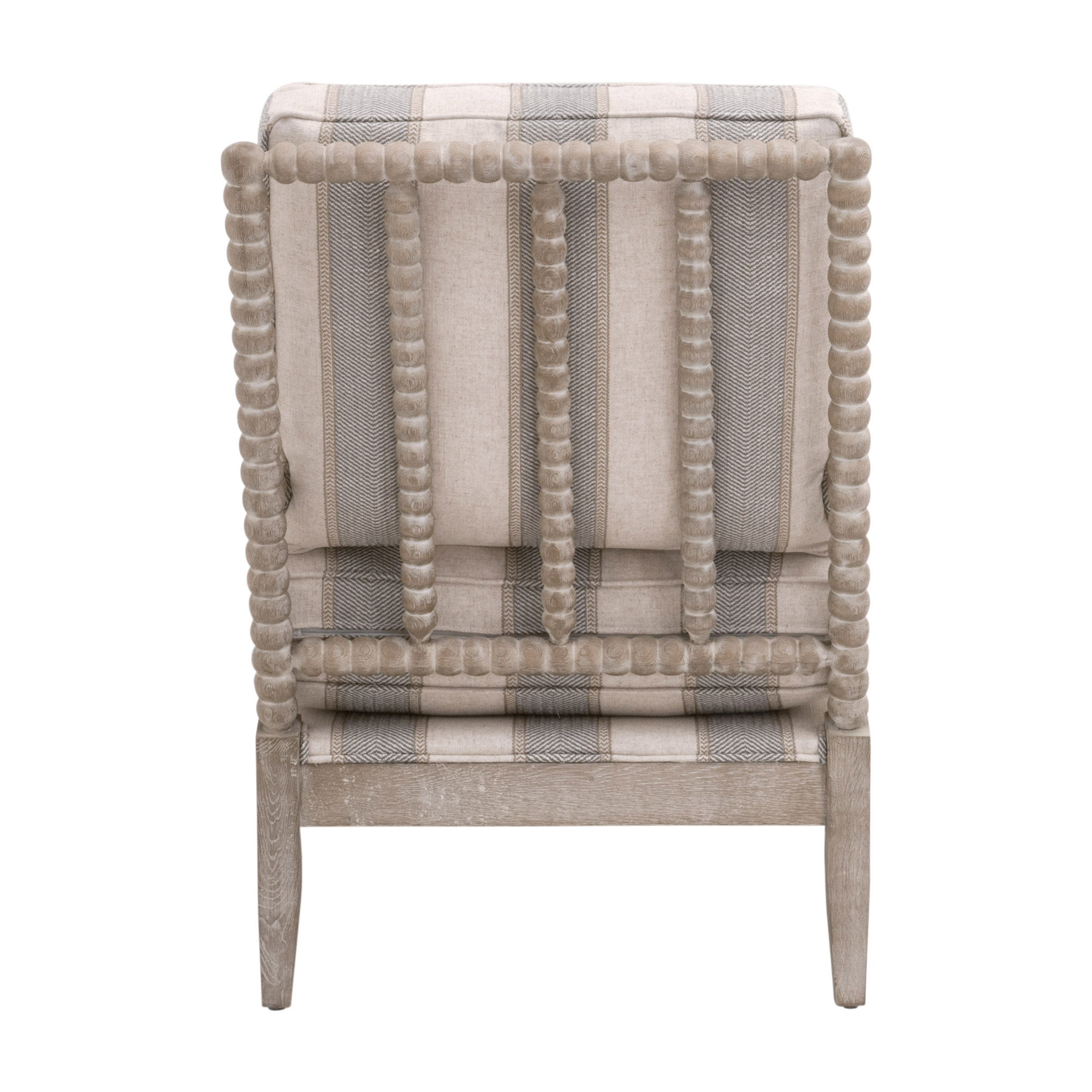 Essentials Rouleau Club Chair - Stanebridge-Pewter, Natural Gray Oak