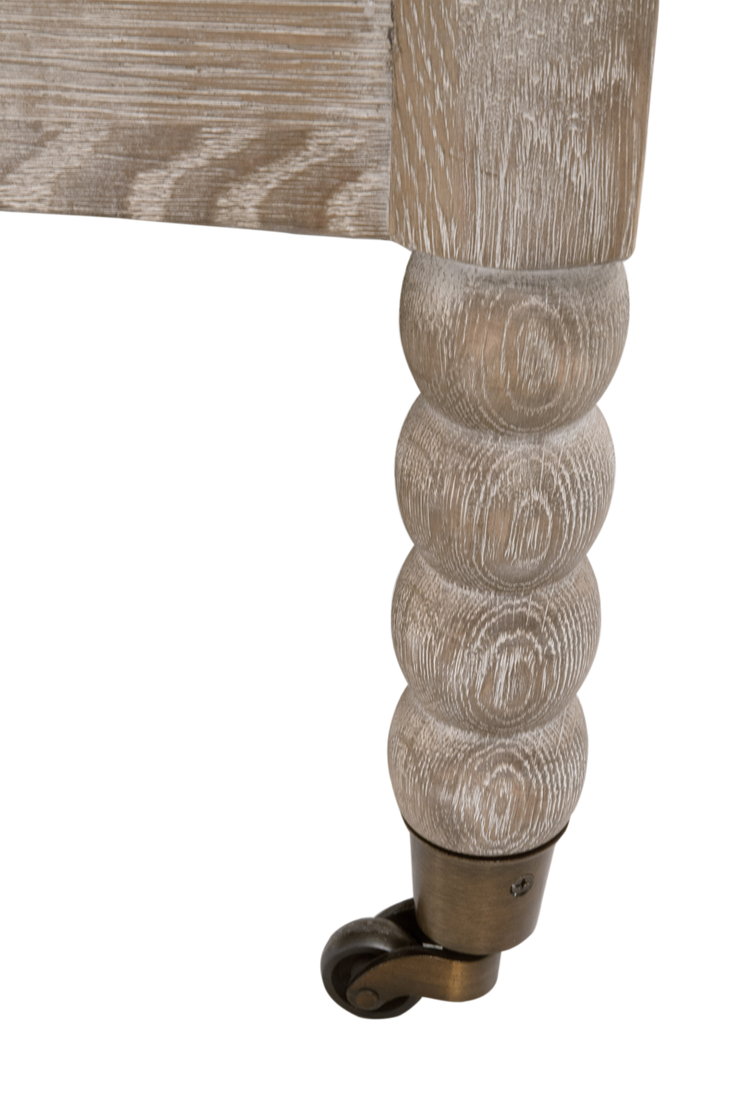 Essentials Rouleau Club Chair - Stanebridge-Pewter, Natural Gray Oak