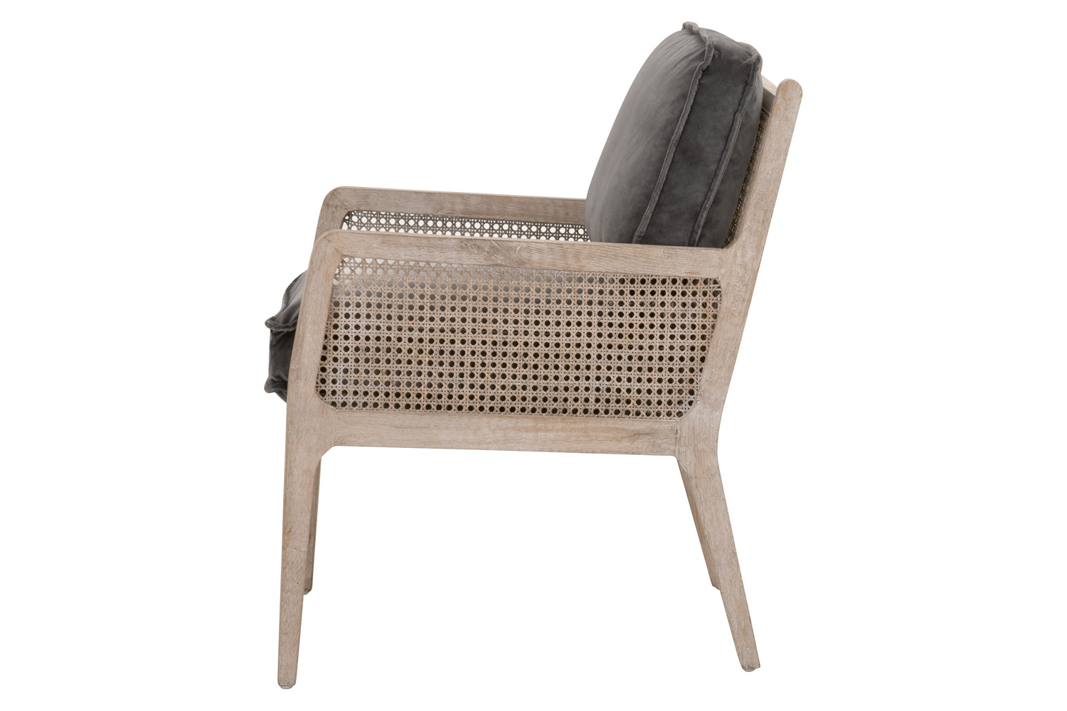 Essentials Leone Club Chair - Dark Dove Velvet