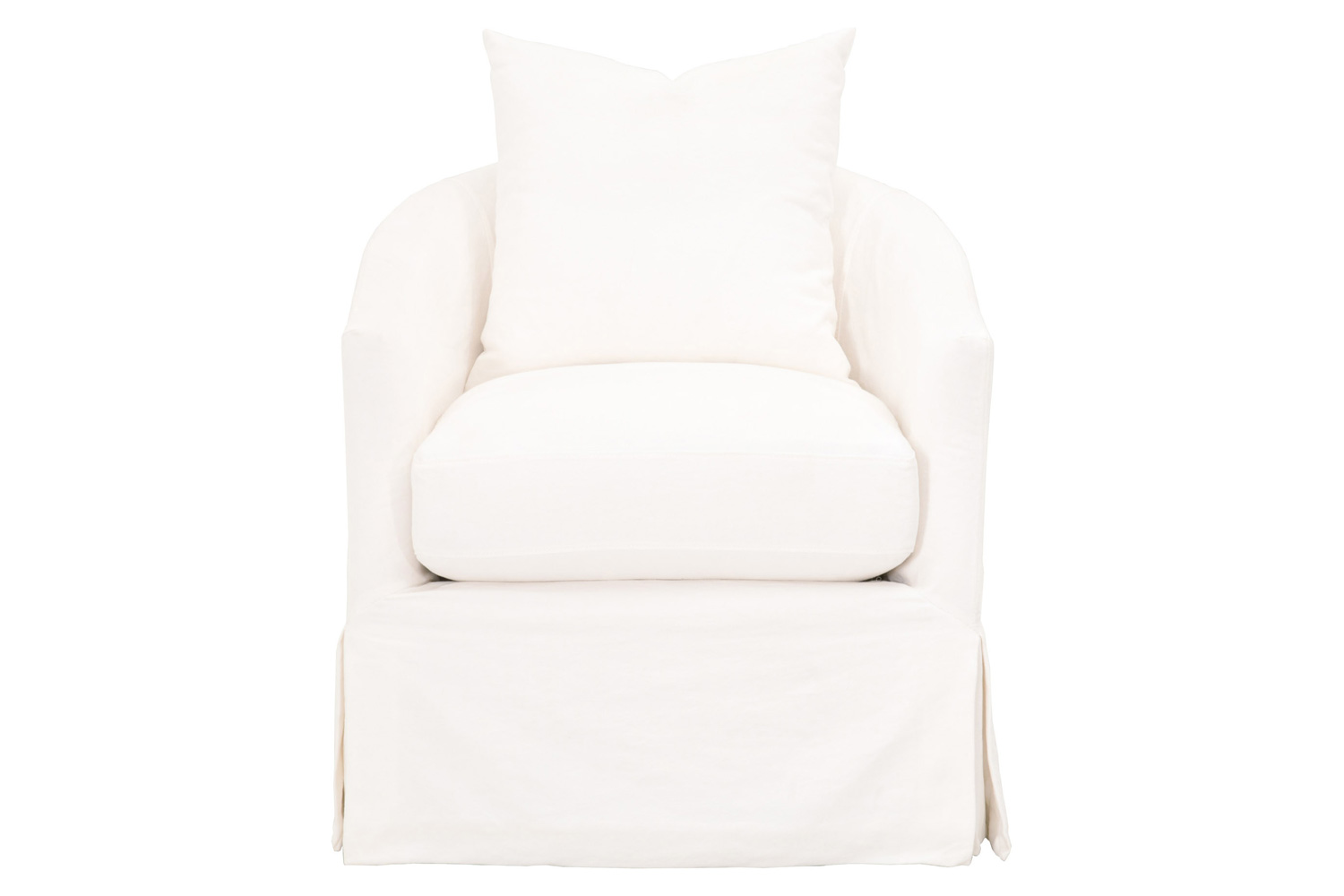 Essentials - Faye Slipcover Swivel Club Chair