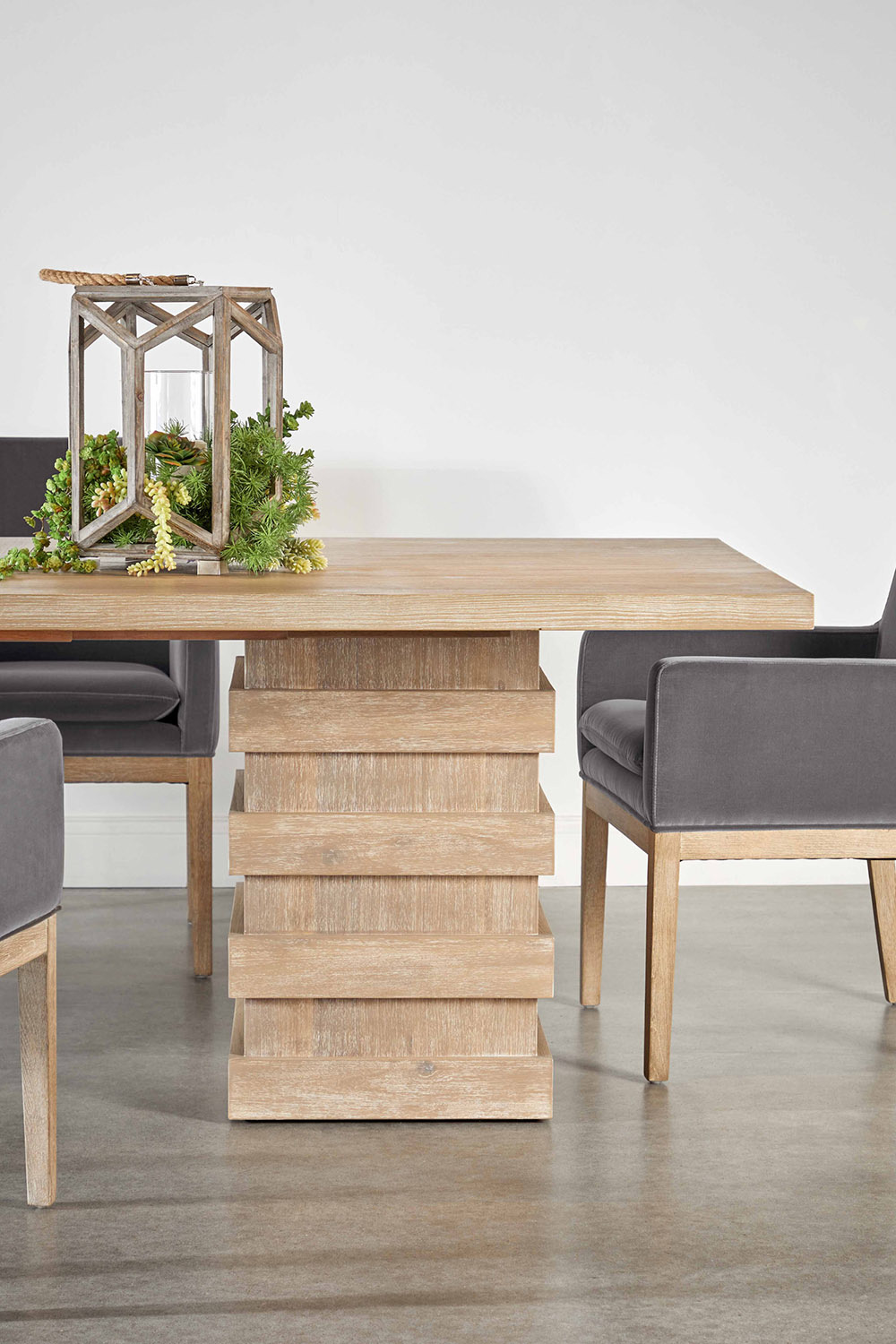 Essentials Drake Arm Chair - Dark Dove Velvet
