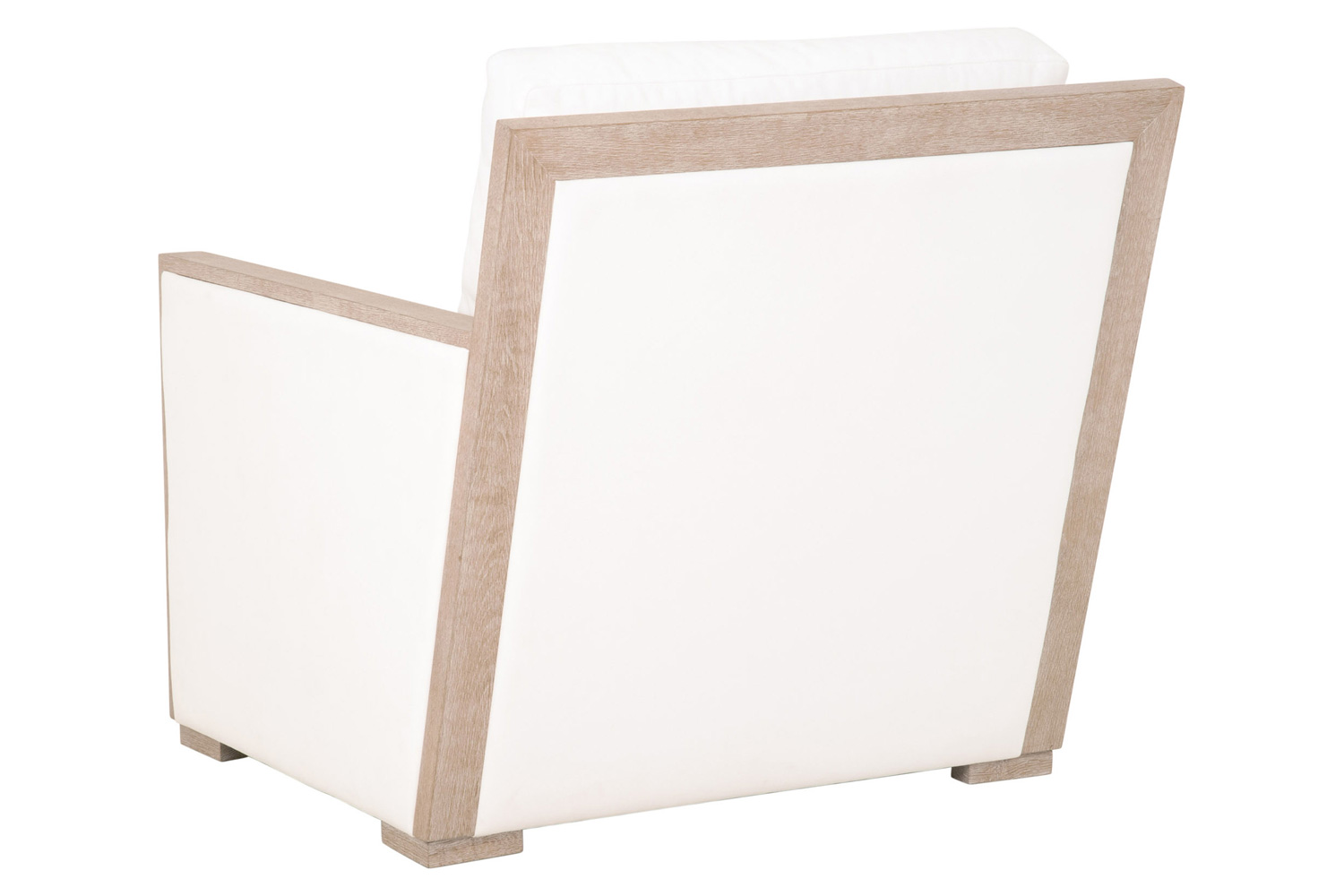 Essentials - Manhattan Wood Trim Sofa Chair in LiveSmart Peyton Pearl Natural Gray