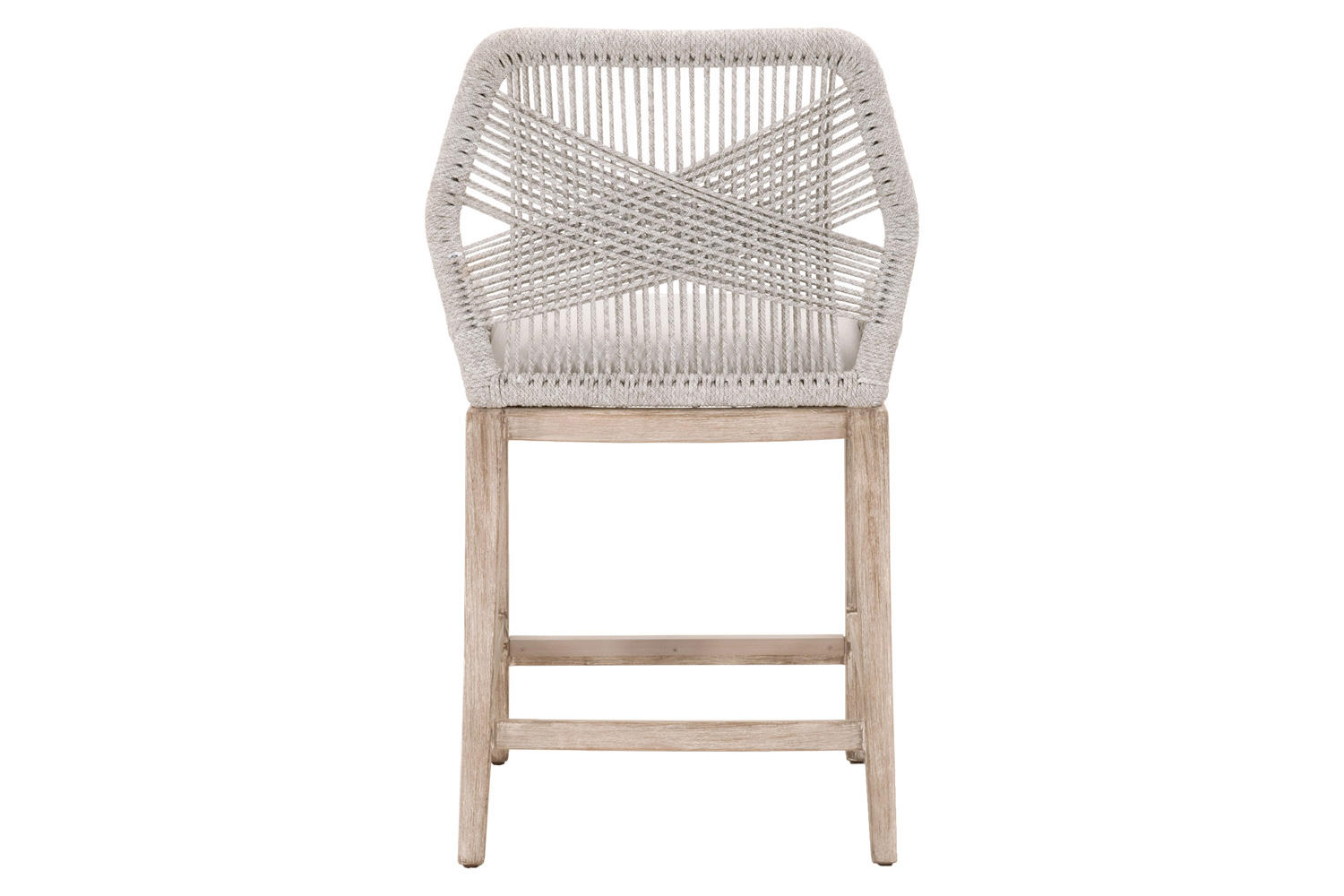 Essentials Woven Loom Counter Stool - Taupe