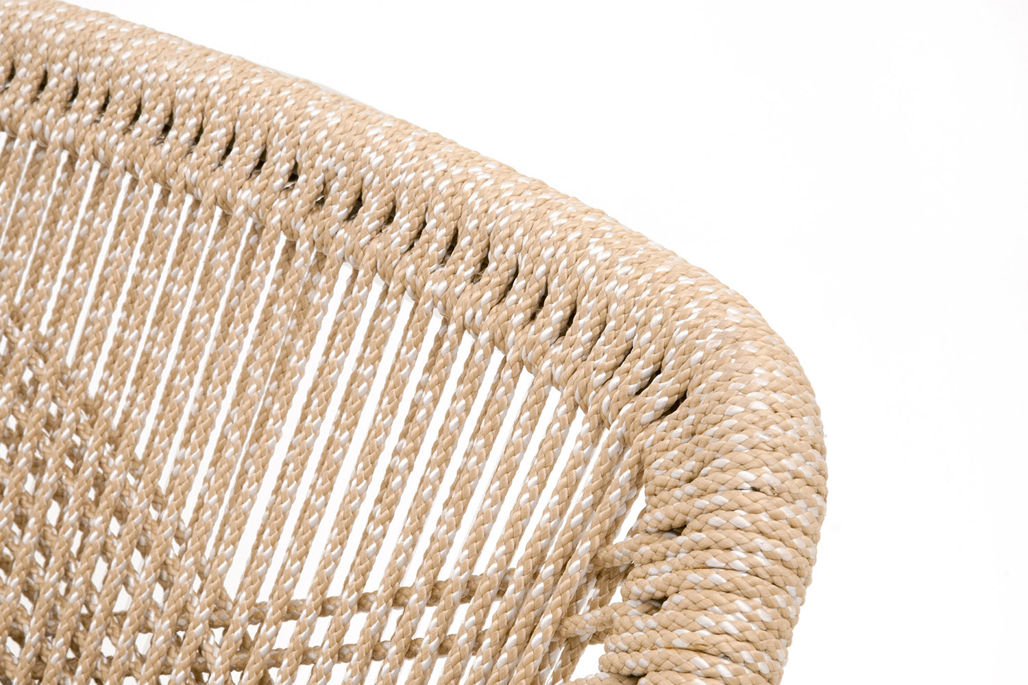 Essentials Woven Loom Dining Chair, Set of 2 - Sand Natural Gray Fixed