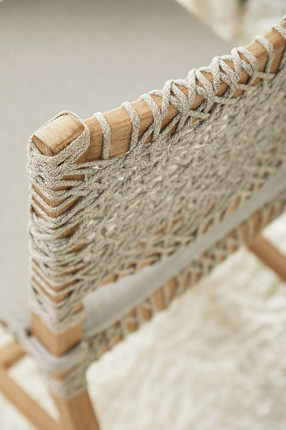 Essentials Woven Costa Dining Chair, Set of 2 - Natural Gray