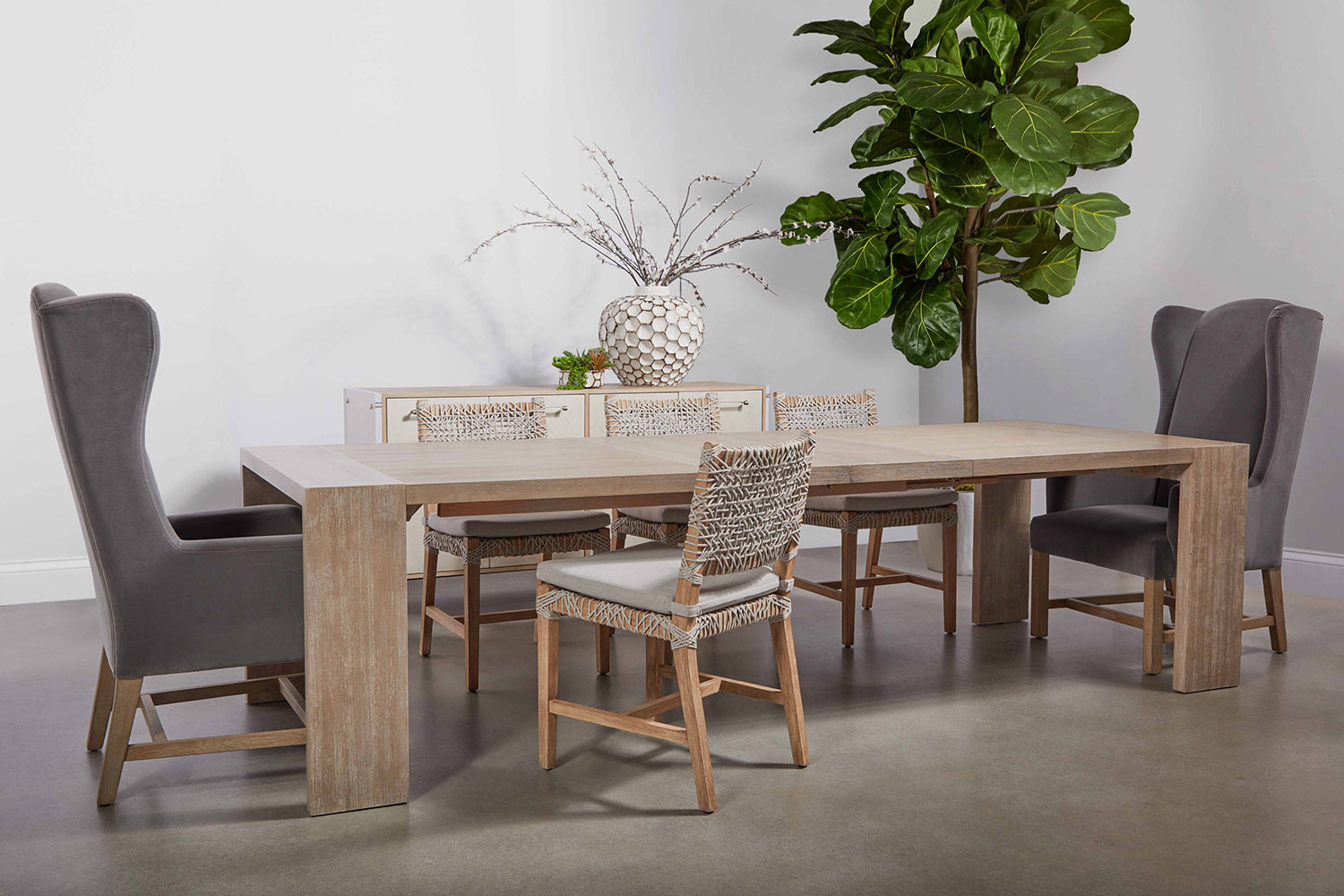Essentials - Bennett Arm Chair in Dark Dove Velvet