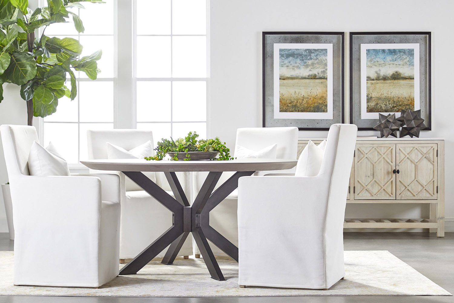 Essentials - Bella Antique Willow Media Sideboard