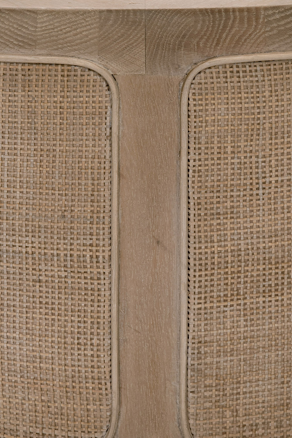 Essentials - Bella Antique Cane Coffee Table in Smoke Gray