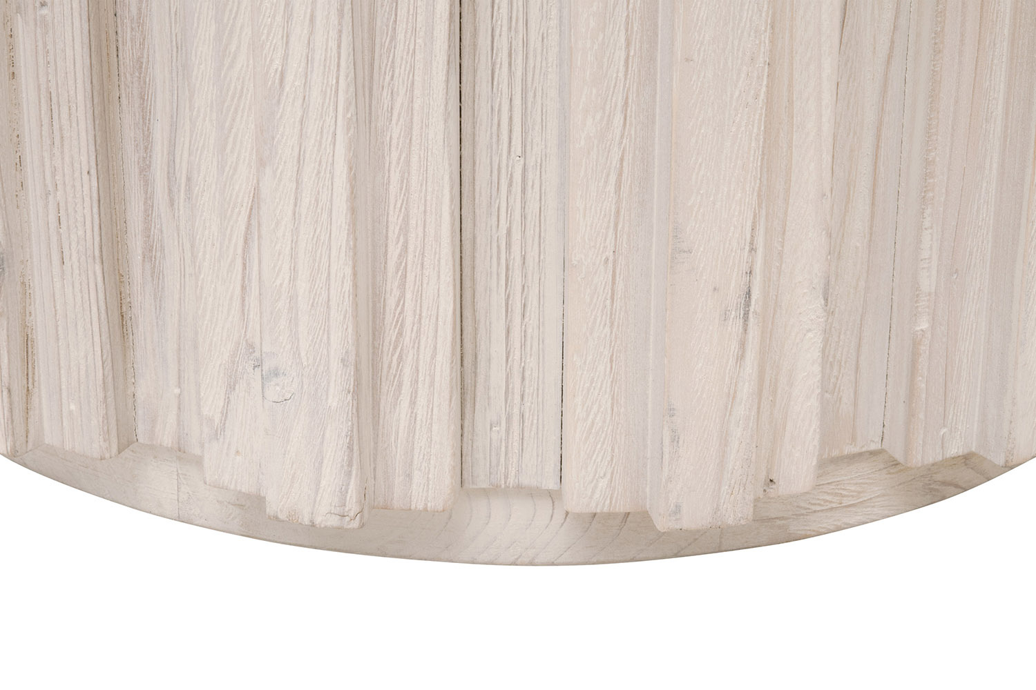 Essentials Bella Antique Roma End Table - White Wash Pine