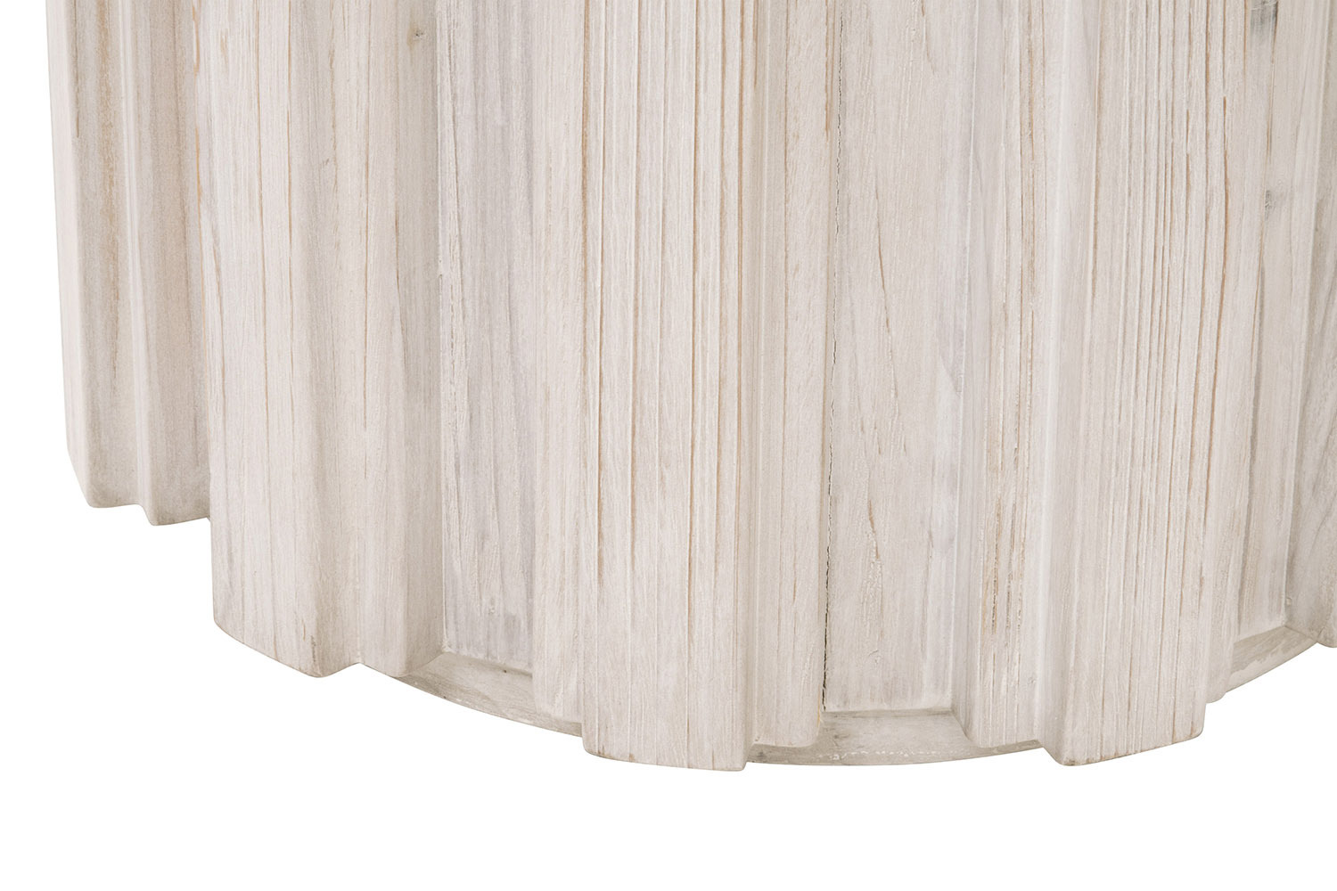 Essentials - Bella Antique Roma Accent Table in White Wash Pine