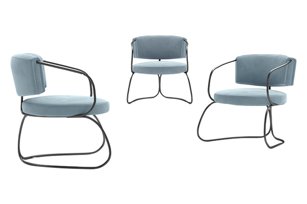 Estro IS 338 Circle Armchair - Fabric