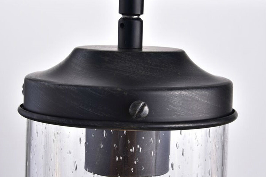 FaFurn - 4 Light Adjustable Dimmable Rectangle Chandelier with Wrought Iron Accents