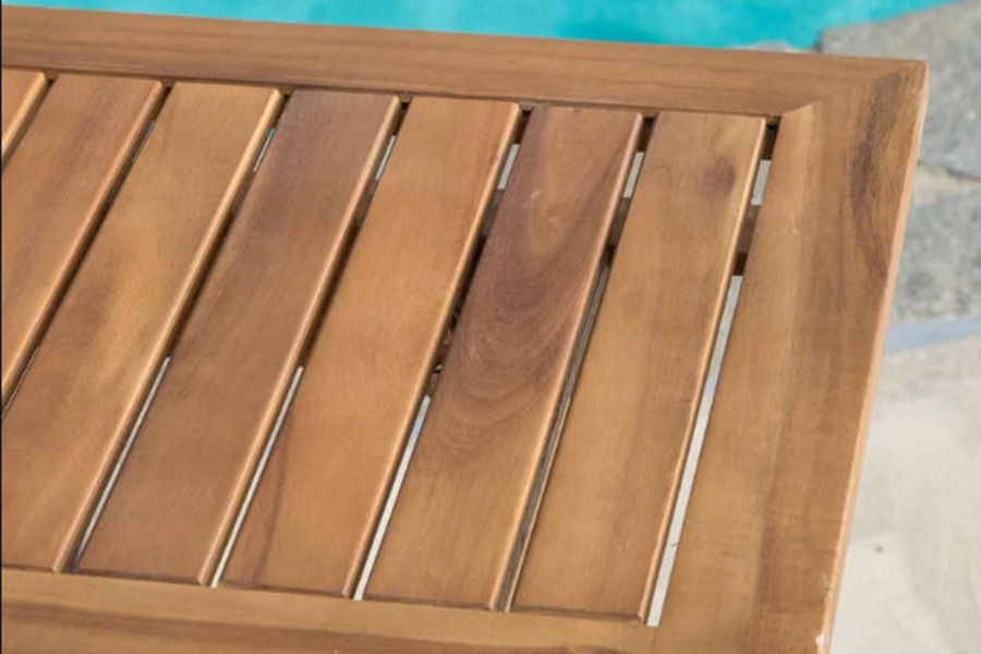 FaFurn - Outdoor Solid Wood 31.5 Inch Square Patio Dining Table