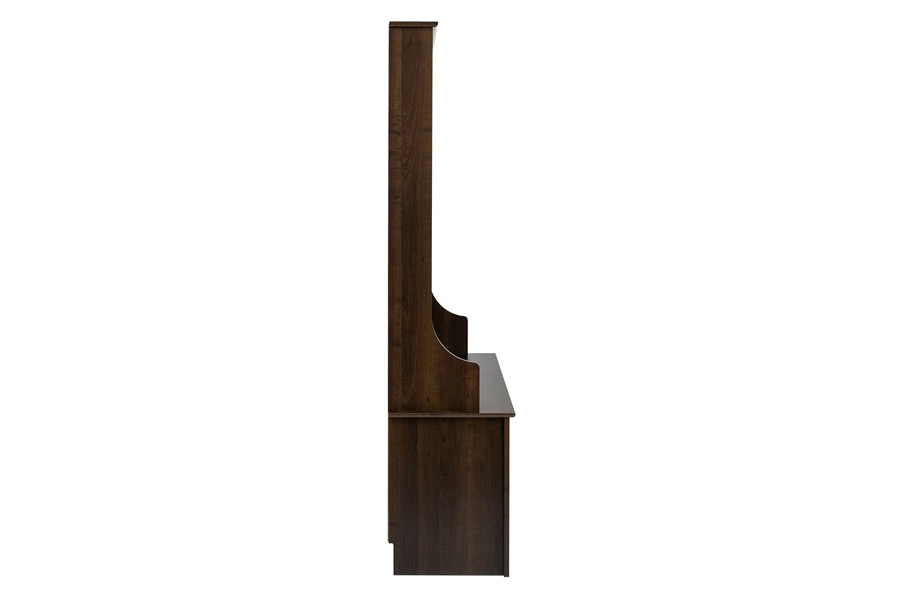 FaFurn Entryway Hall Tree Shoe Cubbie Coat Rack - Dark Brown