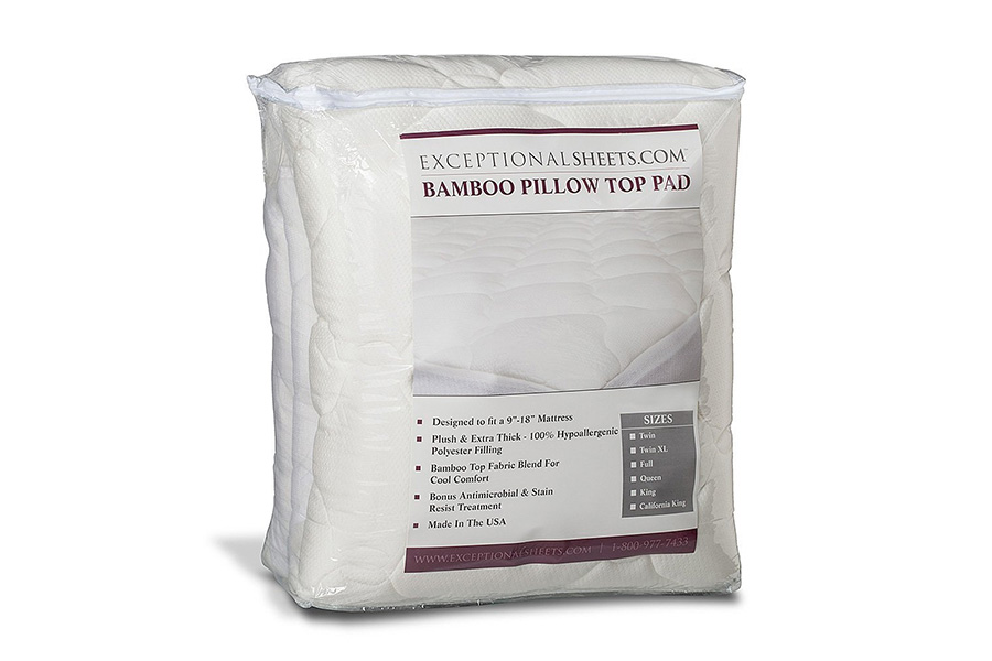 FaFurn - King Size Plush Bamboo Baffle Box Stitch Mattress Pad/Topper