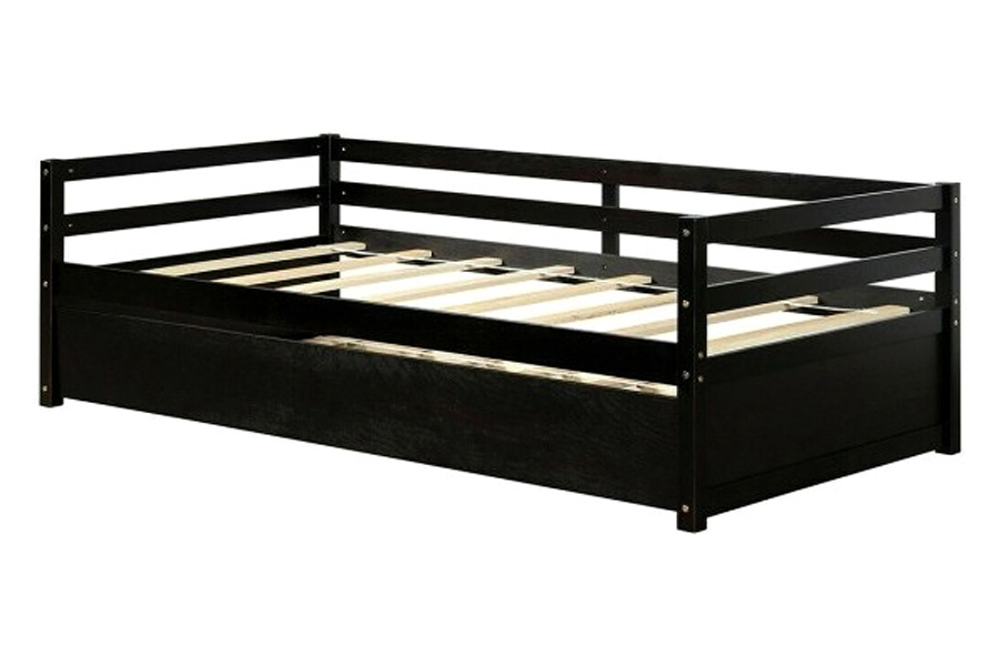 FaFurn - Dorm Style Trundle Daybed Platform Bed Frame