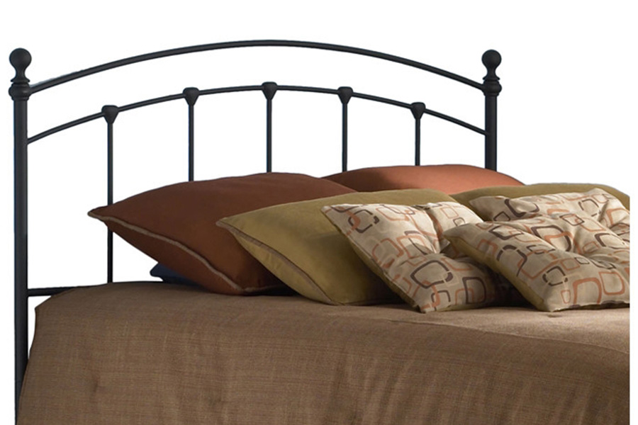 FaFurn - Full Size Matte Black Metal Headboard