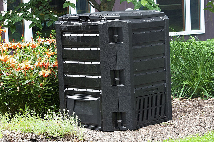 FaFurn - Black Composter 100-Gallon Compost Bin For Home Composting