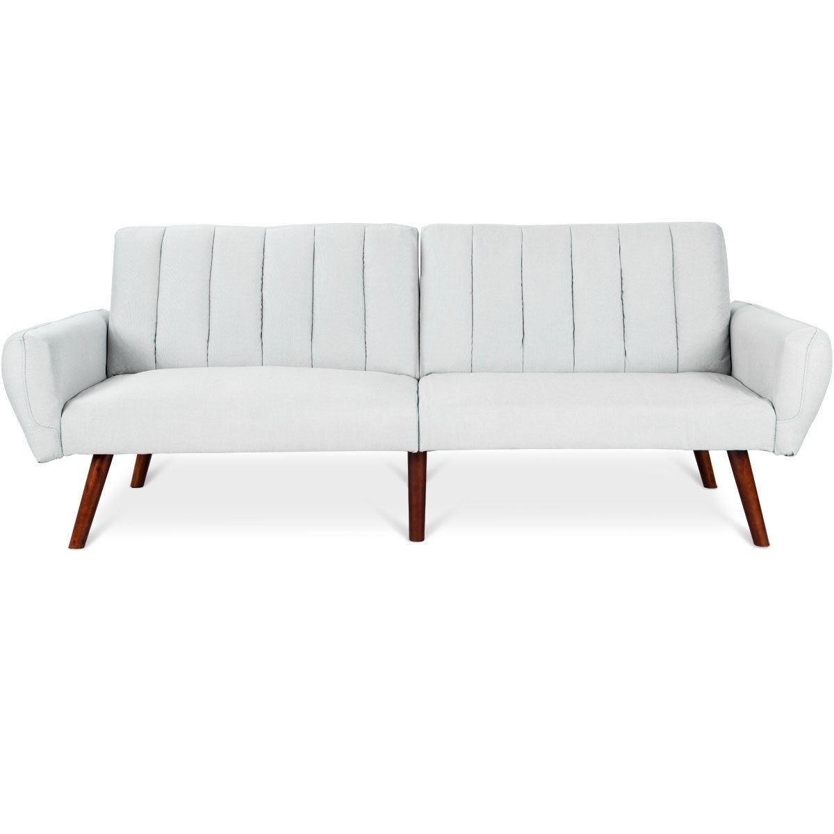 FaFurn Modern Sofa-Bed - Gray, Linen