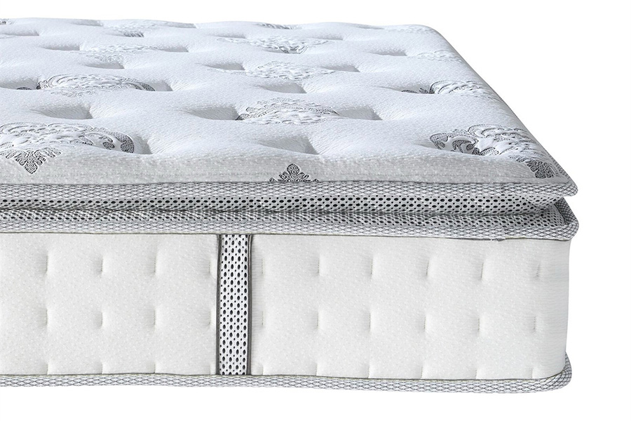 FaFurn - Medium Firm Pillow Top Hybrid Mattress in a Box