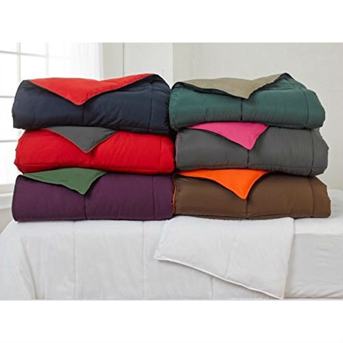 FaFurn 3-Piece King/Cal Size Comforter Set with 2 Shams - Black/Orange