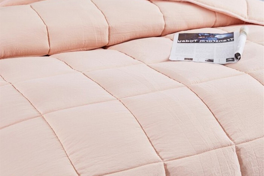 FaFurn 3 Piece Microfiber Reversible Comforter Set - Pink, Twin Size