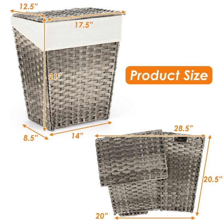 FaFurn - Foldable Laundry Hamper Basket with Liner