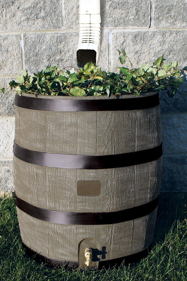 FaFurn - 2-In-1 Rain Barrel Planter