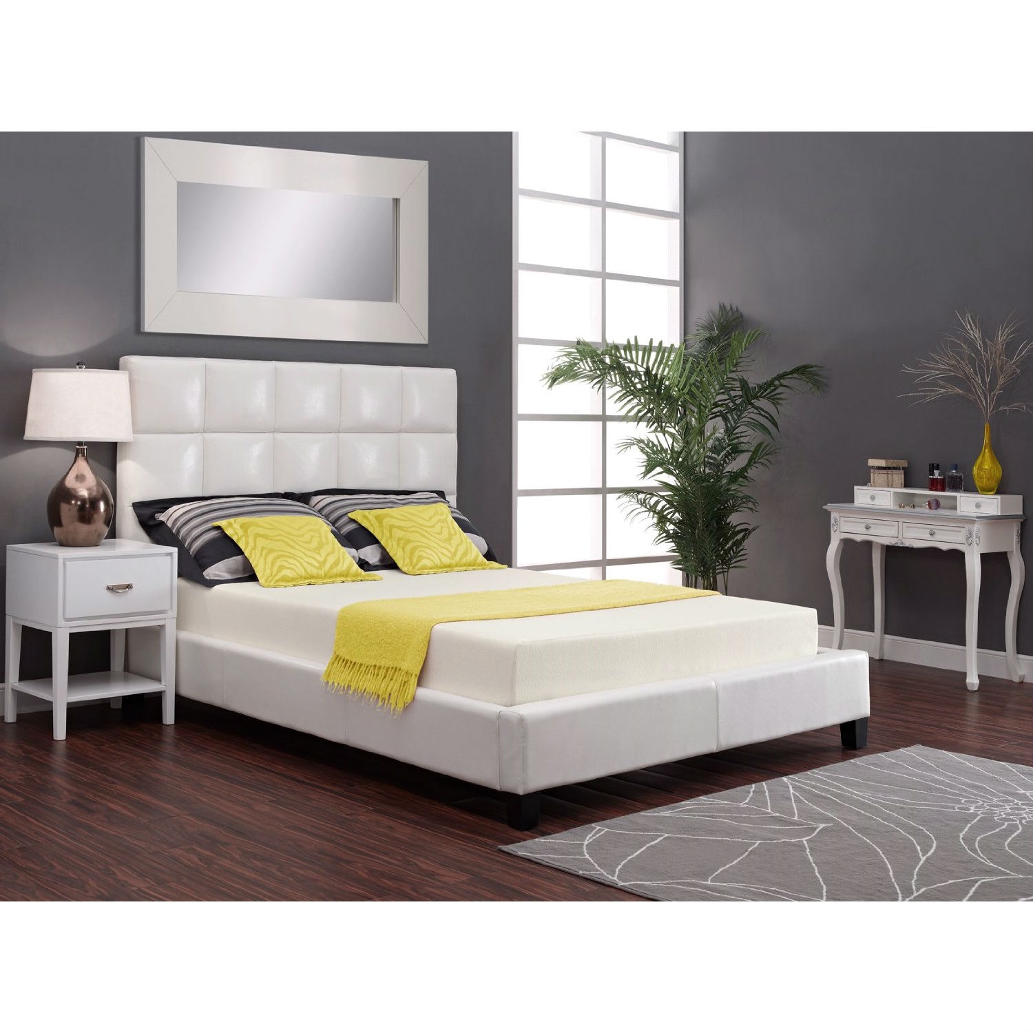 FaFurn - Twin Size Memory Foam Mattress with Knit Cover