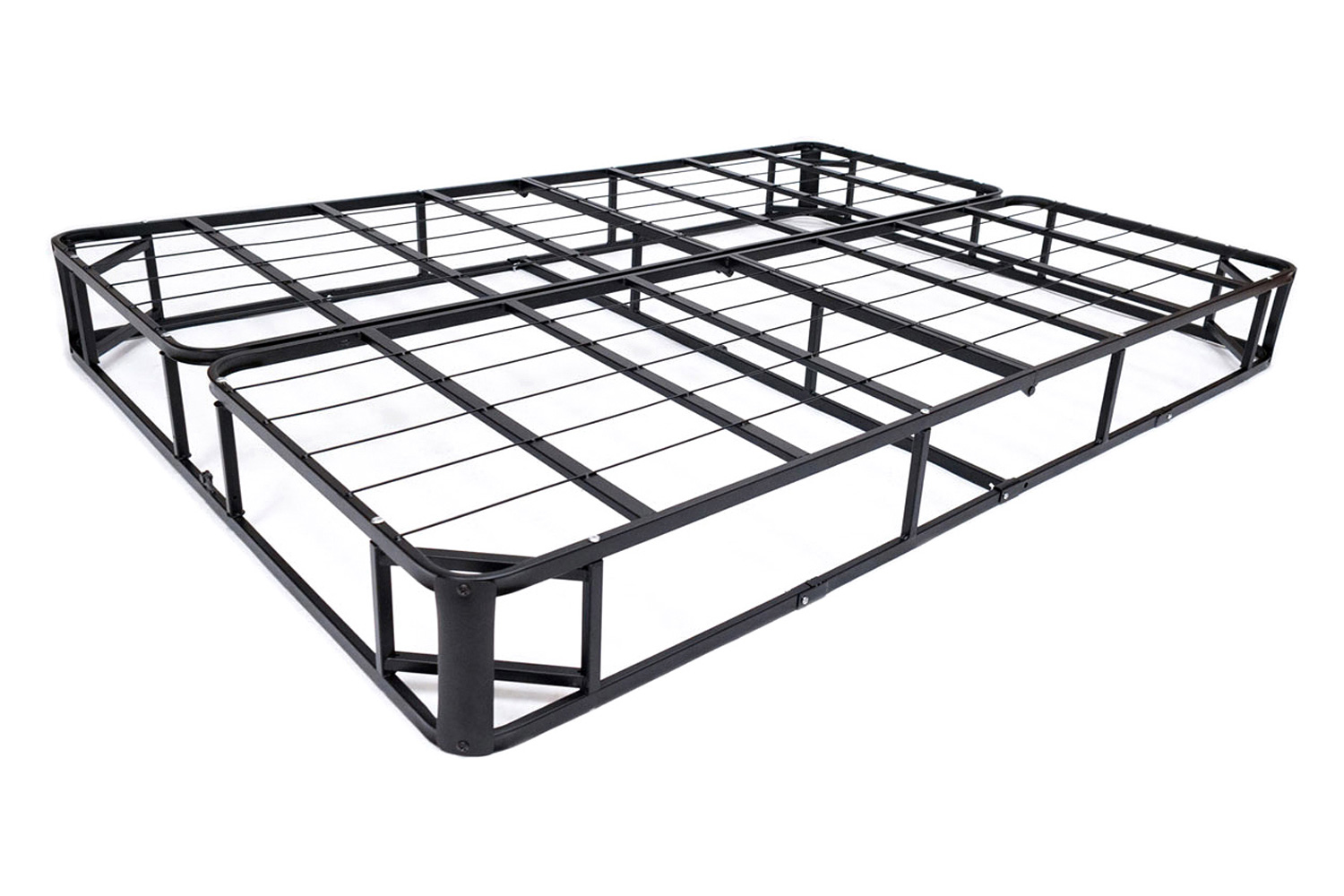 FaFurn - Twin Size Steel Metal Box-Spring Mattress Foundation with Cover
