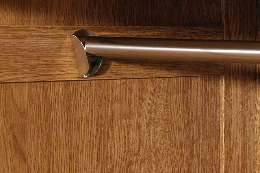 FaFurn - Bedroom Wardrobe Cabinet in Medium Oak Finish