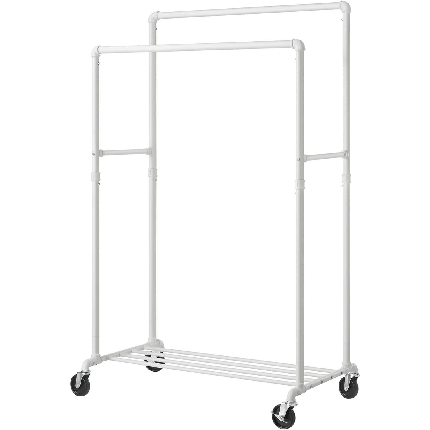 FaFurn - Garment Rack Clothes with Locking Wheels