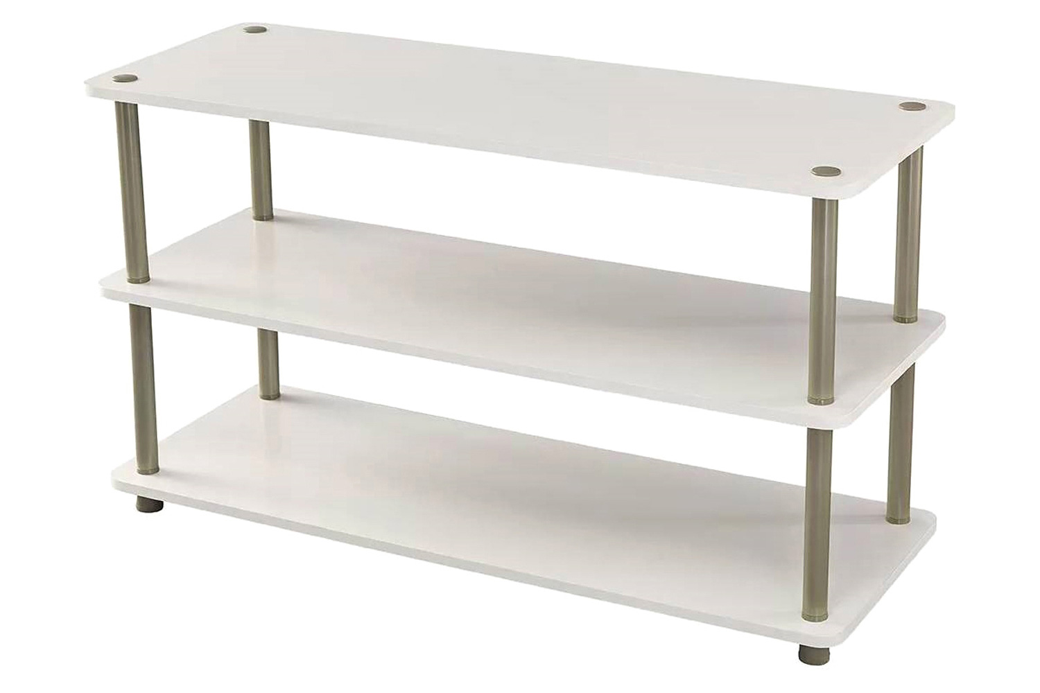 FaFurn 3-Shelf Modern Shoe Rack Holds Up To 12 Pair of Shoes - White