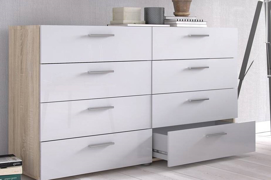 FaFurn - Modern Bedroom 8-Drawer Double Dresser