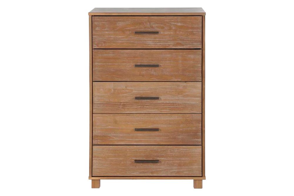FaFurn - Modern Farmhouse Solid 5 Drawers Chest
