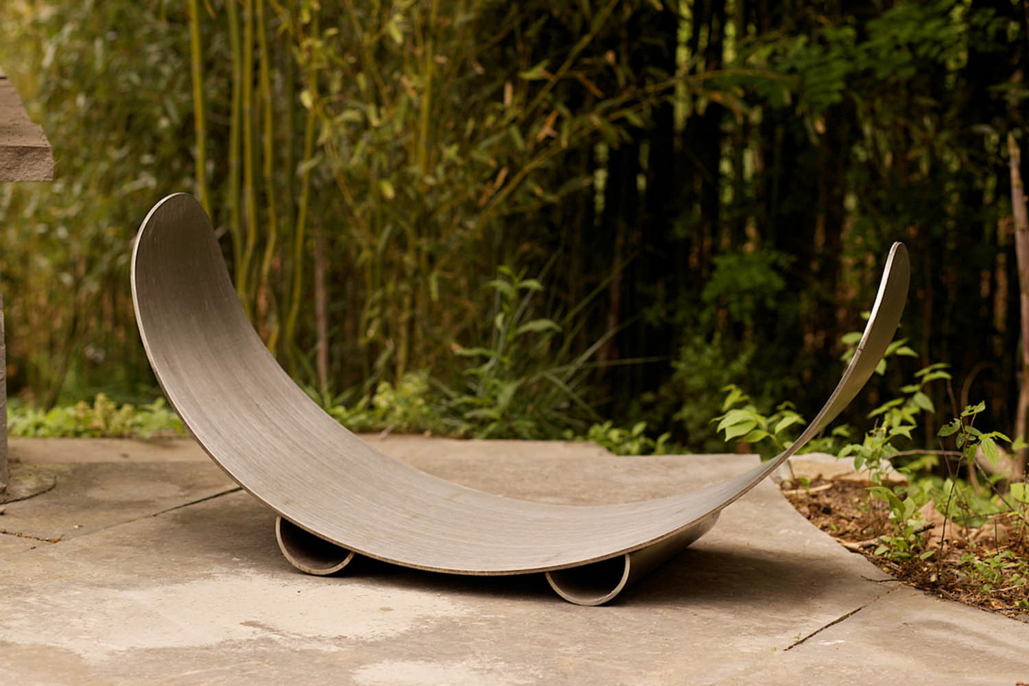 Fire Pit Art - Crescent Log Rack