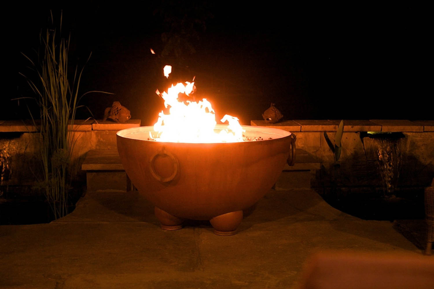 Fire Pit Art Nepal Wood Burning - Iron Oxide Patina