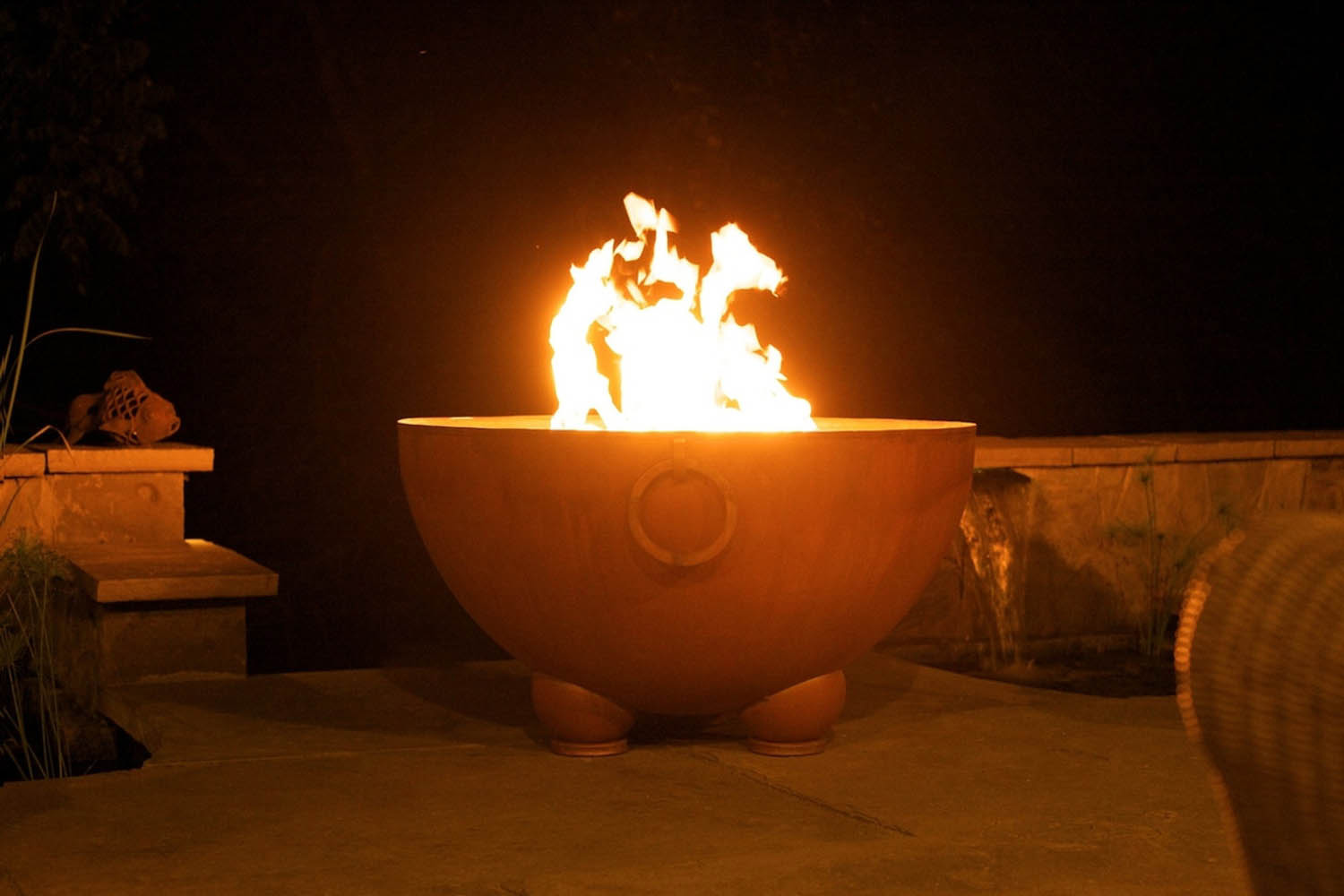 Fire Pit Art Nepal Wood Burning - Iron Oxide Patina