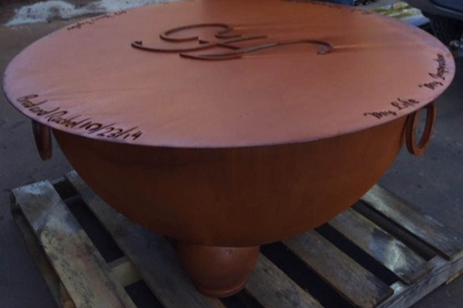 Fire Pit Art Nepal Wood Burning - Iron Oxide Patina