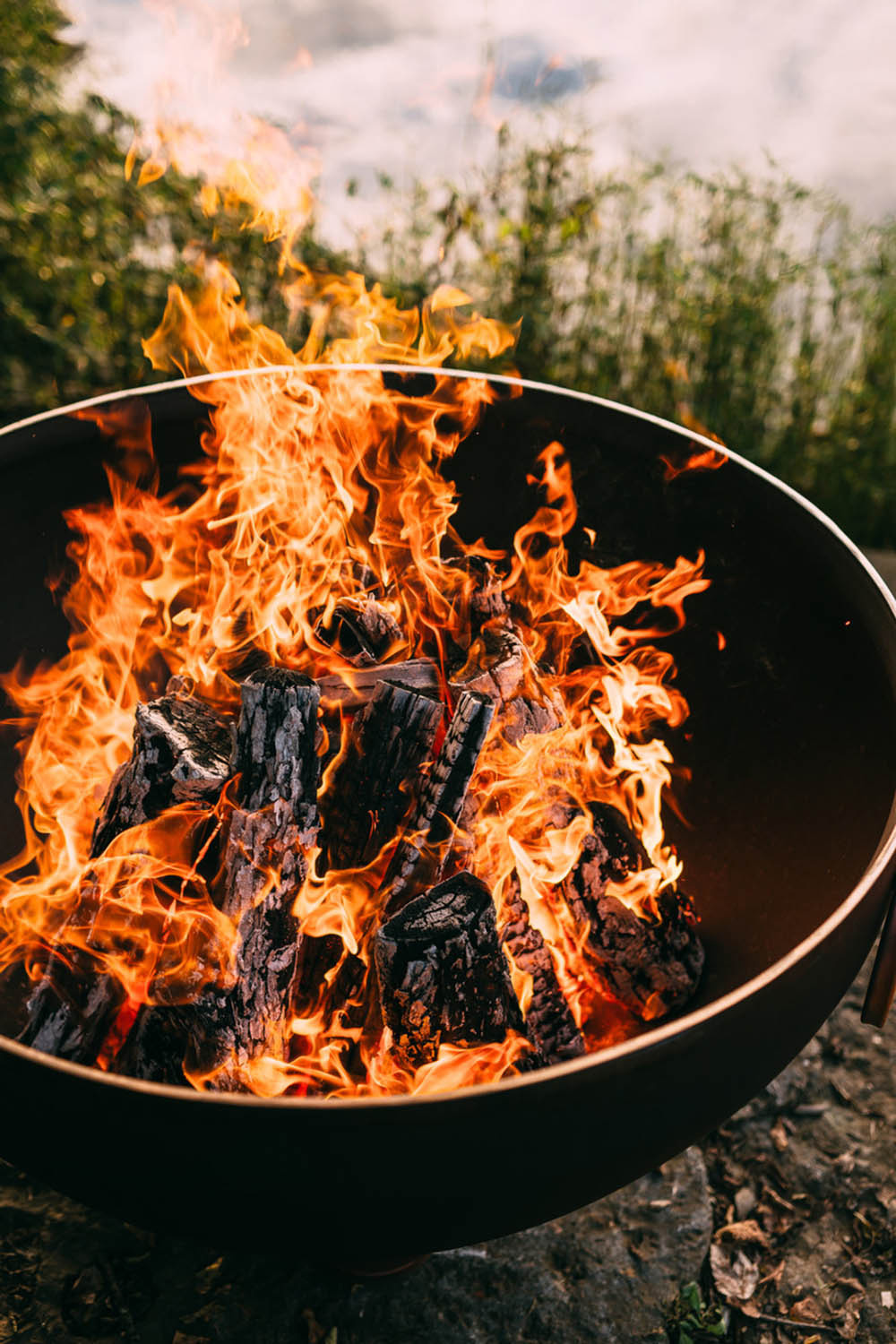 Fire Pit Art Nepal Wood Burning - Iron Oxide Patina