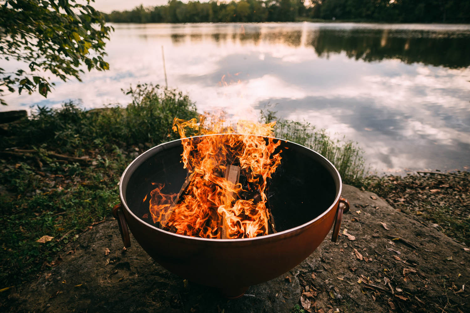 Fire Pit Art Nepal Wood Burning - Iron Oxide Patina