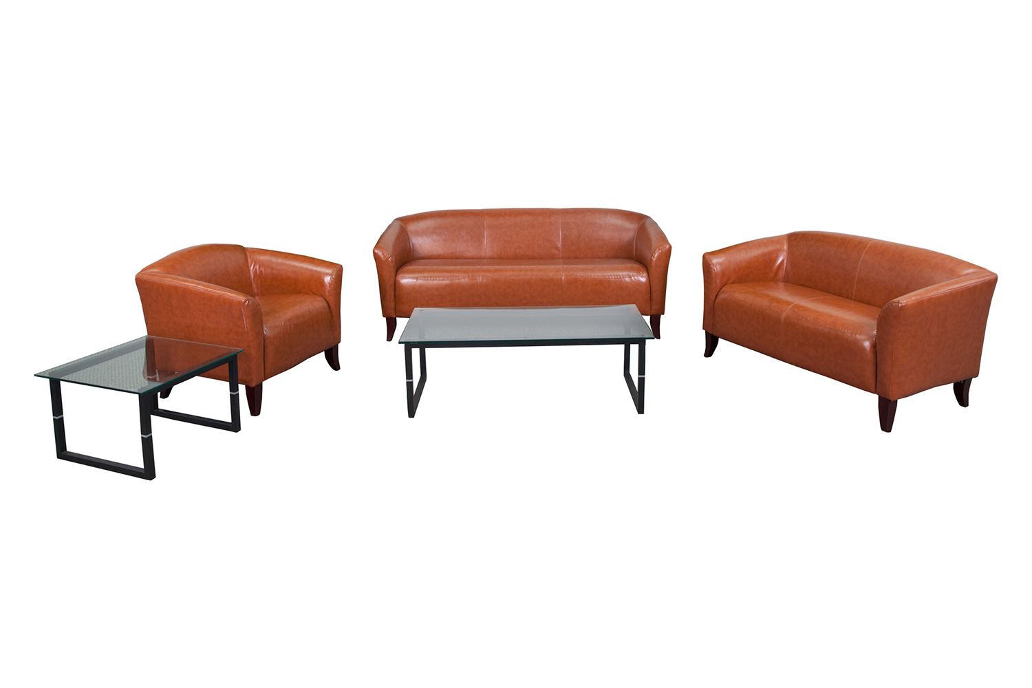 BLNK HERCULES Imperial Series LeatherSoft Reception Set - Cognac