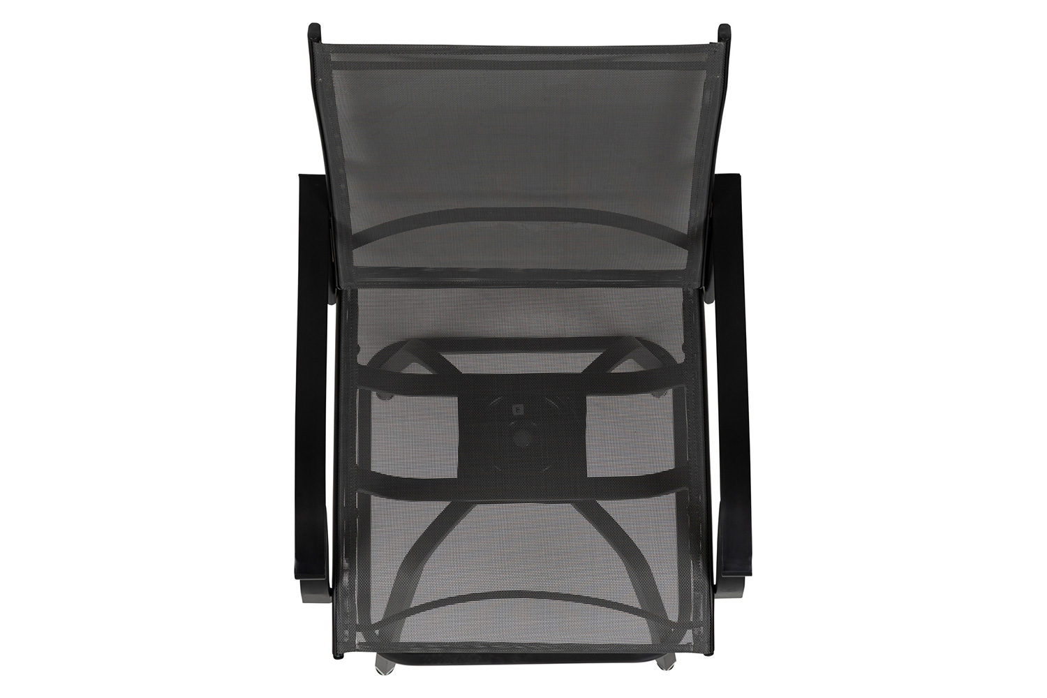 BLNK Valerie All-Weather Swivel Textilene Patio Bar Height Stools with High Back and Armrests Set of 2 - Gray