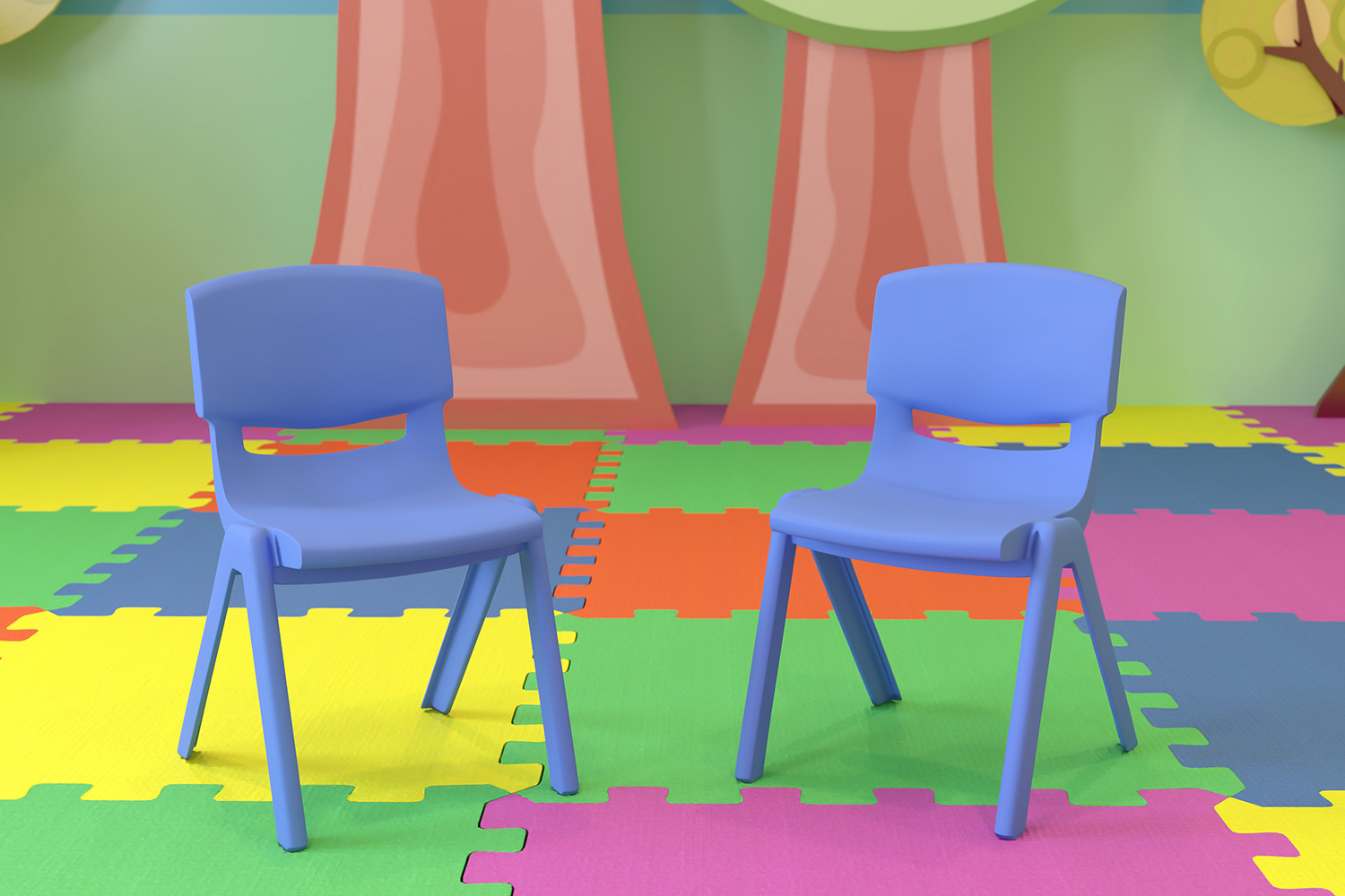 BLNK - Whitney Plastic Stackable School Chair 2 Pack
