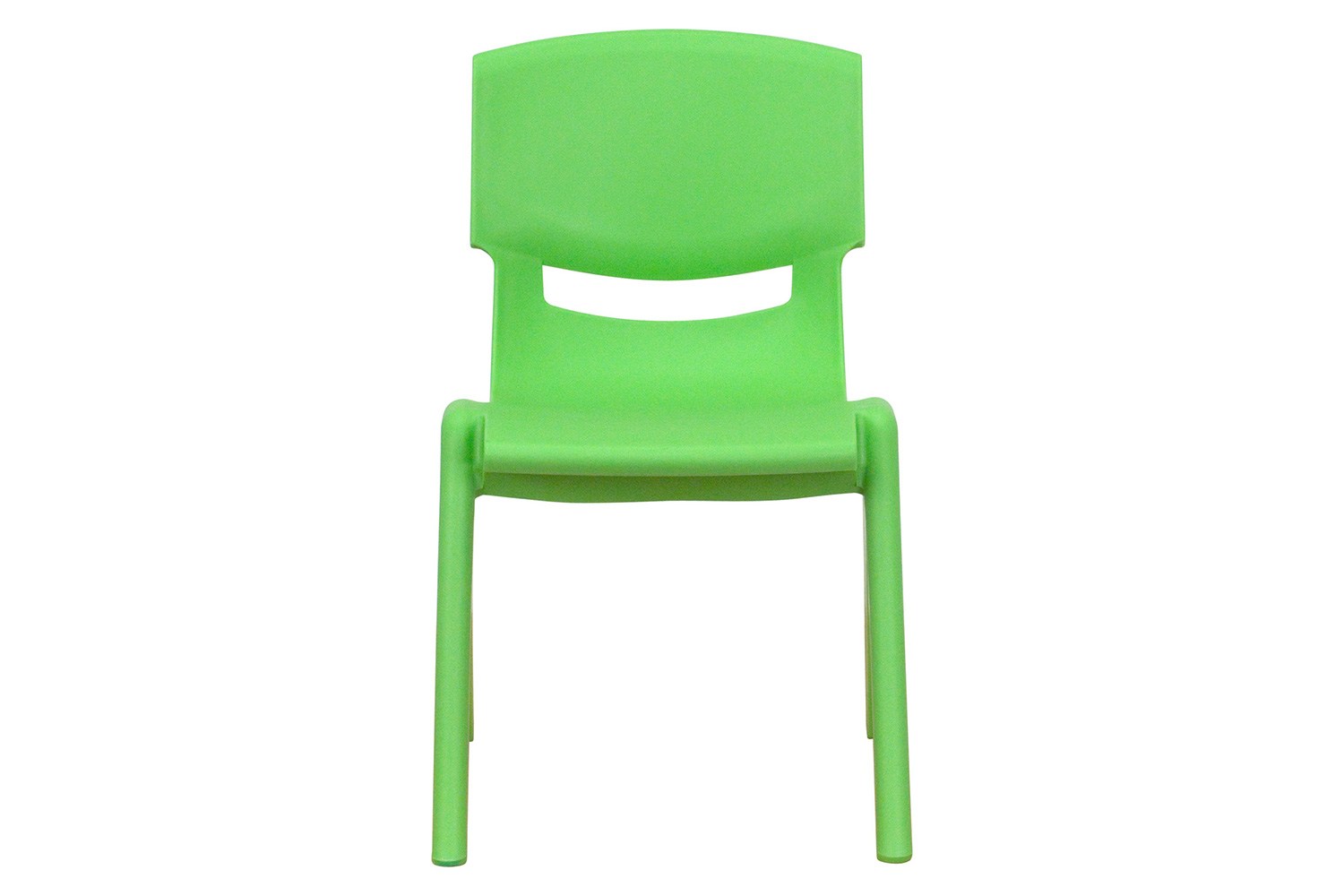 BLNK Whitney Plastic Stackable School Chair 2 Pack - Green, 12"H Seat