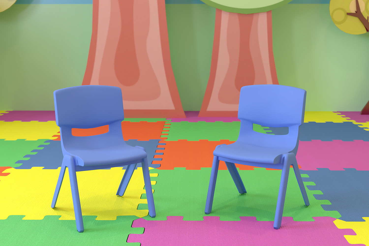 BLNK - Whitney Plastic Stackable School Chair 2 Pack