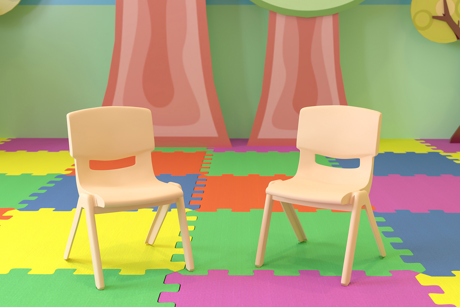 BLNK - Whitney Plastic Stackable School Chair 2 Pack