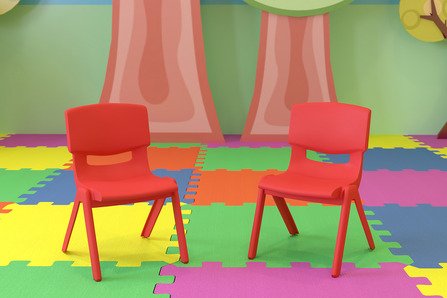 BLNK - Whitney Plastic Stackable School Chair 2 Pack