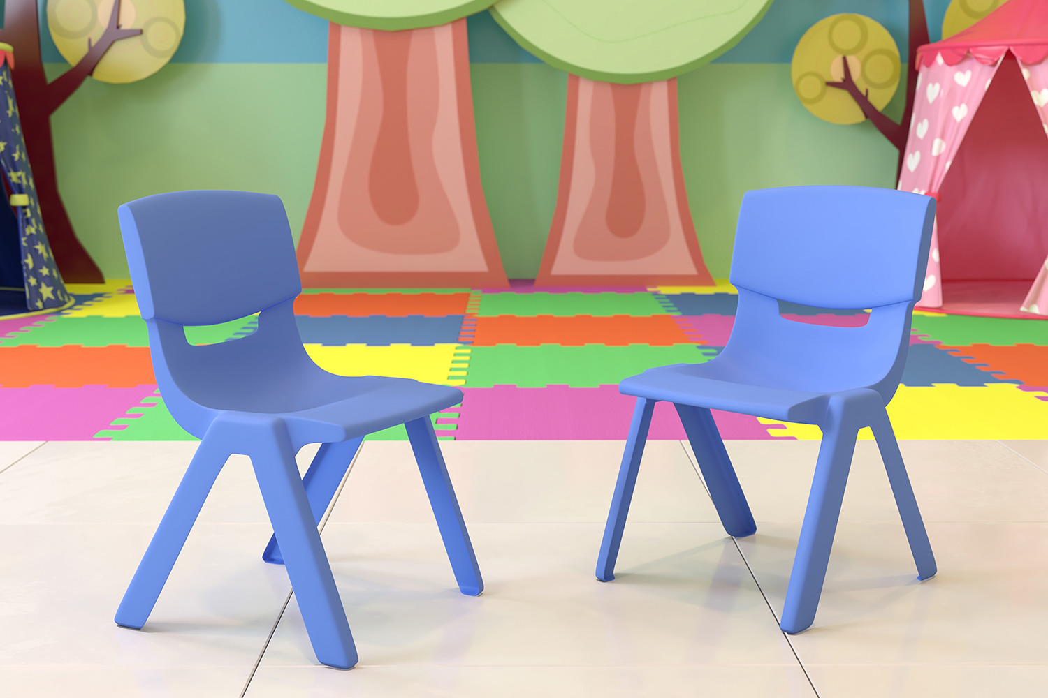 BLNK - Whitney Plastic Stackable School Chair 2 Pack
