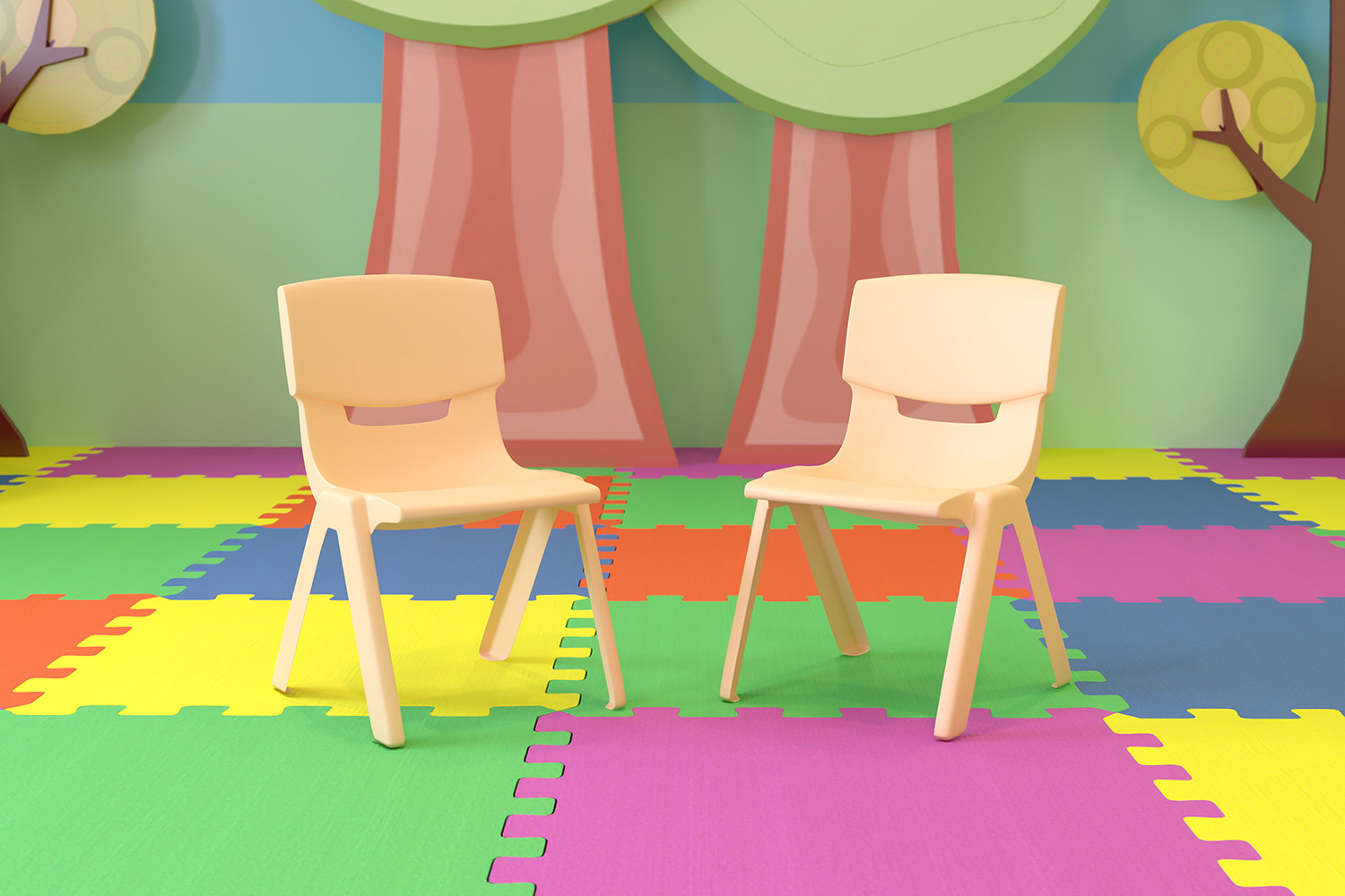 BLNK - Whitney Plastic Stackable School Chair 2 Pack